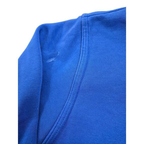 VTG Nike Hoodie Men's L Blue Center Swoosh Pullover Sweatshirt Blue Tag - Picture 4 of 9